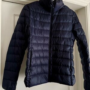 Uniqlo Dark Blue Puffer Coat